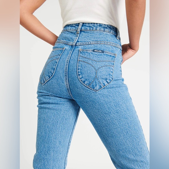 ROLLA'S Denim - ROLLA’S Dusters Slim Straight Cindy Blue Size 25
